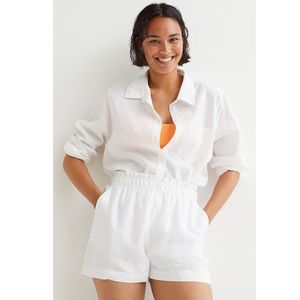 h & m • linen shorts